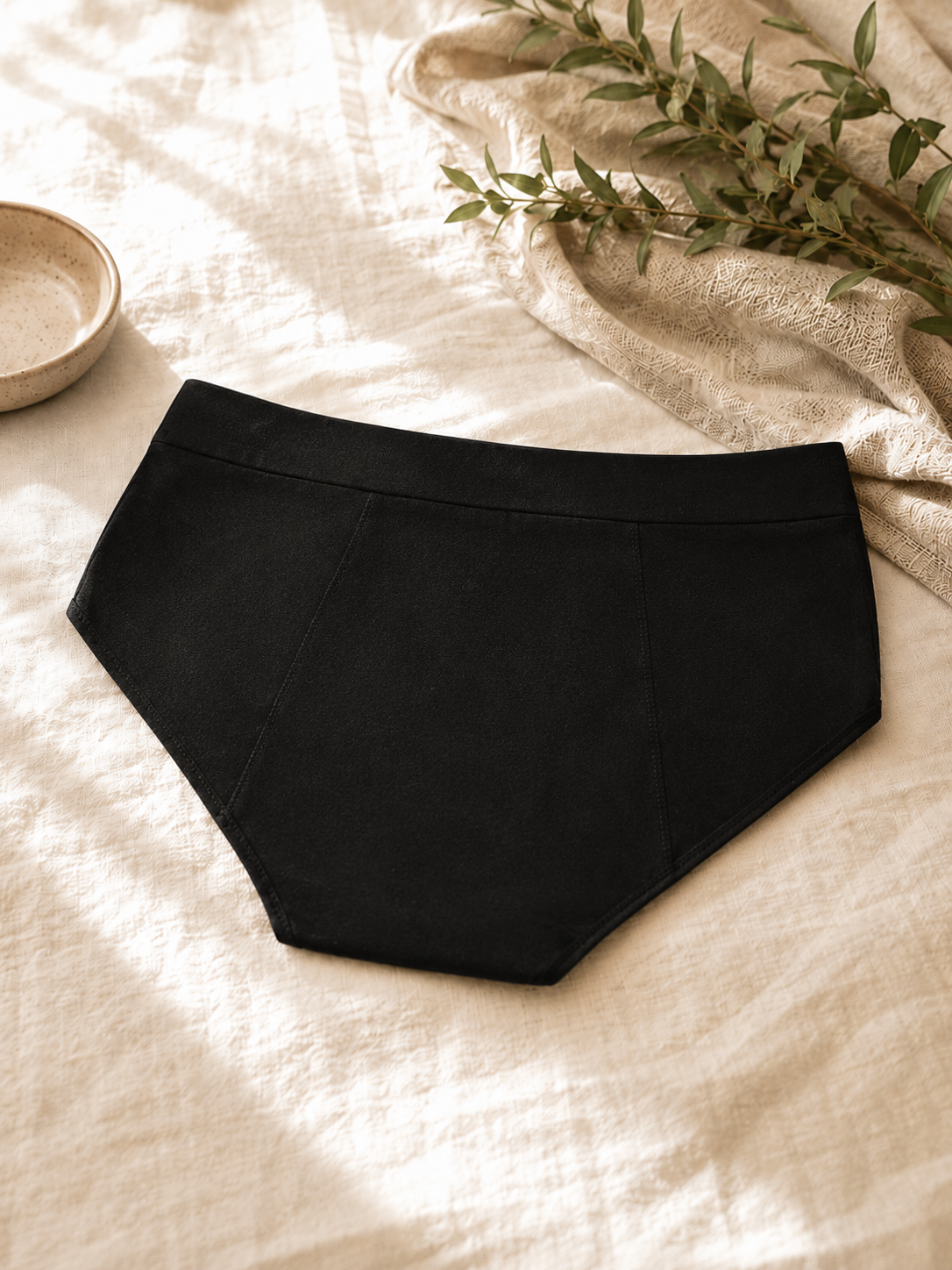 Period Proof Black Bamboo Underwear 3PK